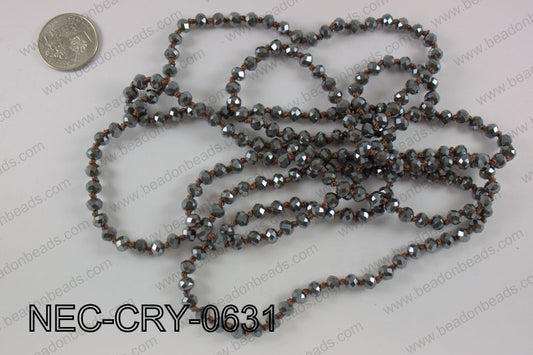 6mm crystal necklace NEC-CRY-0631