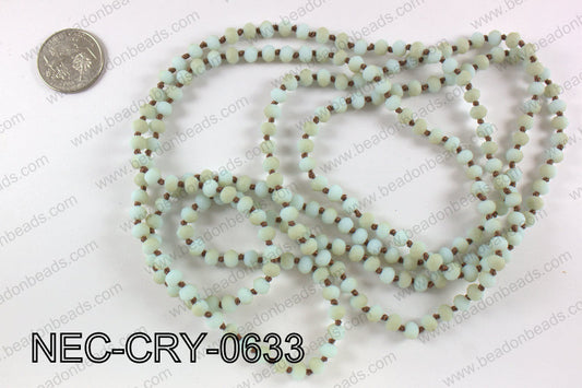 6mm crystal necklace NEC-CRY-0633