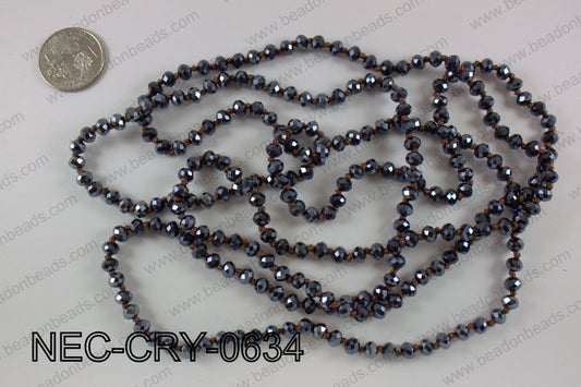 6mm crystal necklace NEC-CRY-0634