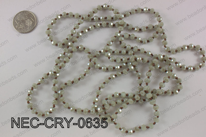 6mm crystal necklace NEC-CRY-0635