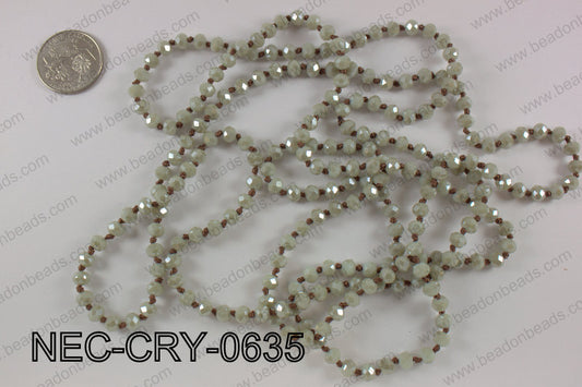 6mm crystal necklace NEC-CRY-0635