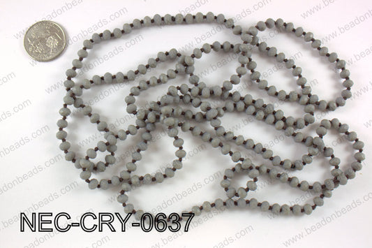 6mm crystal necklace NEC-CRY-0637