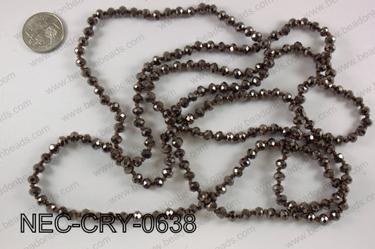 6mm crystal necklace NEC-CRY-0638