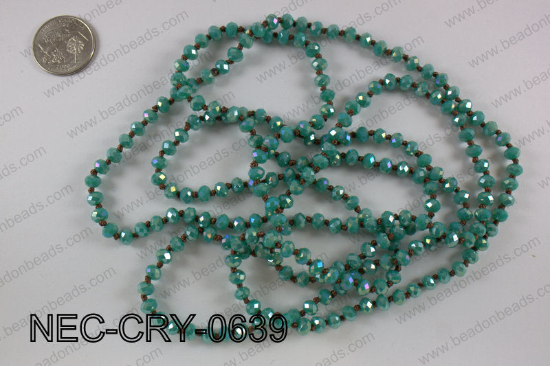 6mm crystal necklace NEC-CRY-0639