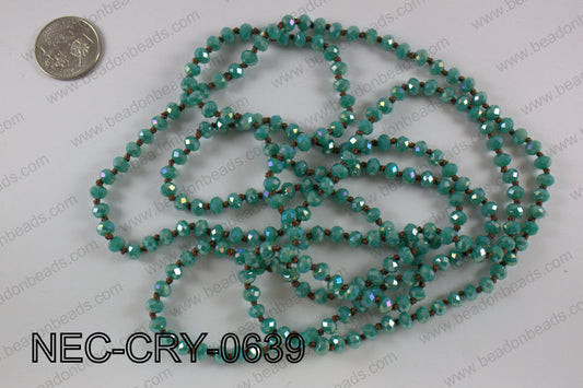 6mm crystal necklace NEC-CRY-0639