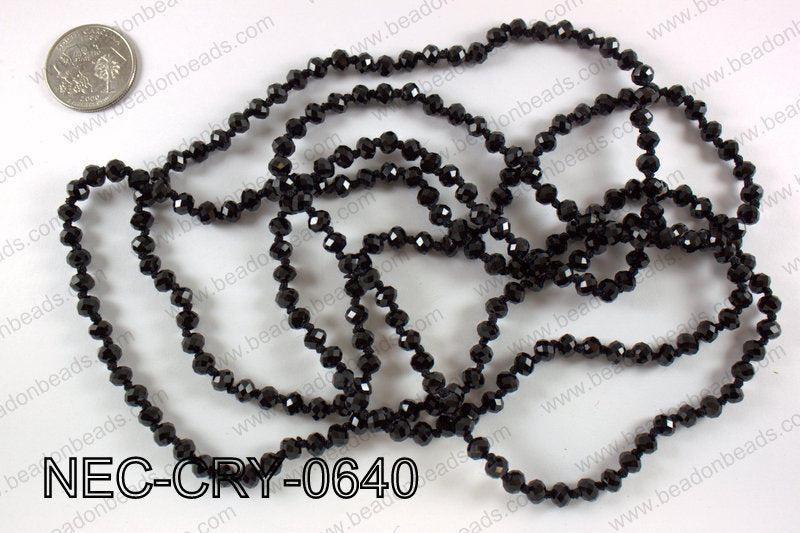 6mm crystal necklace NEC-CRY-0640
