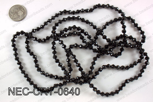 6mm crystal necklace NEC-CRY-0640