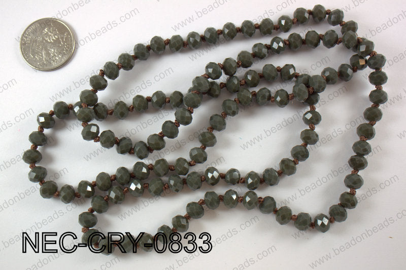 8mm crystal necklace NEC-CRY-0833