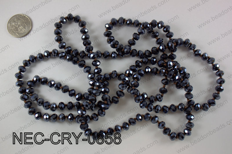 8mm crystal necklace NEC-CRY-0858