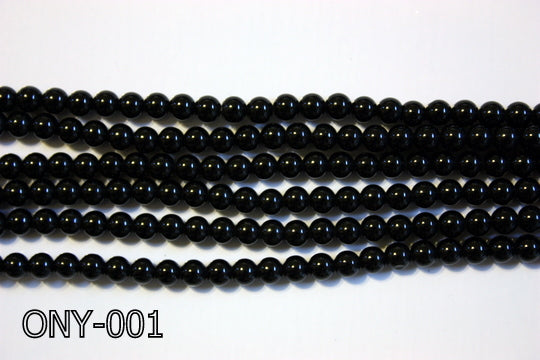 Black Onyx Round 4mm ONY-001