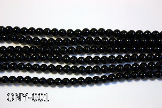 Black Onyx Round 4mm ONY-001