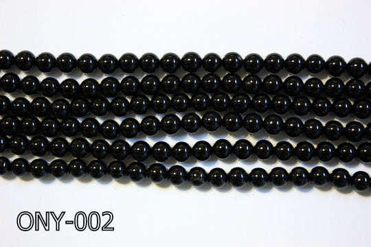 Black Onyx Round 6mm ONY-002