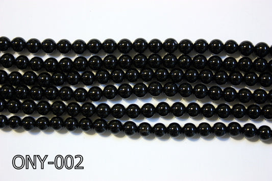Black Onyx Round 6mm ONY-002