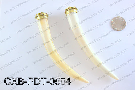 Ox Bone PendantOXB-PDT-0504