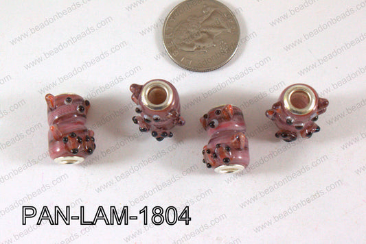 Pandora beads Lampwork 13x18mm 5mm hole Bear PAN-LAM-1804