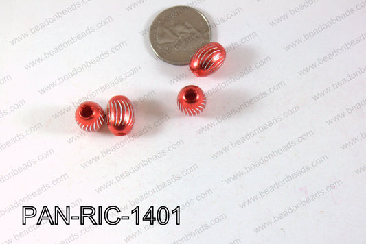 Pandora beads Rice Aluminium 14x10mm 5mm hole PAN-RIC-1401