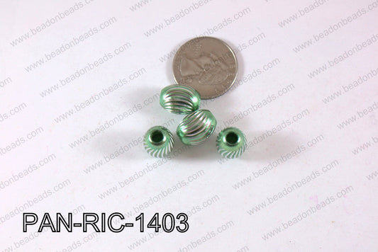 Pandora beads Rice Aluminium 14x10mm 5mm hole PAN-RIC-1403