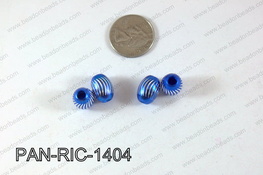Pandora beads Rice Aluminium 14x10mm 5mm hole PAN-RIC-1404