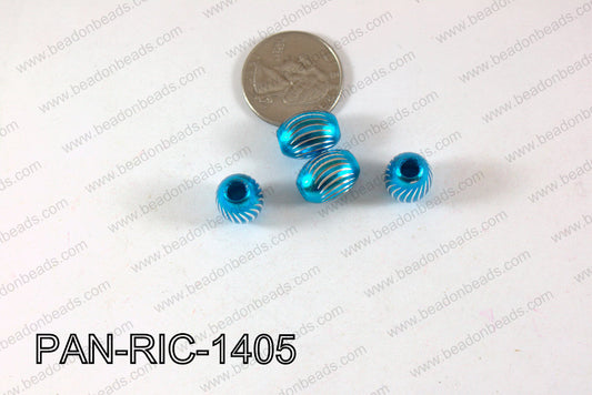 Pandora beads Rice Aluminium 14x10mm 5mm hole PAN-RIC-1405