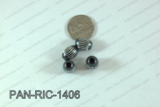 Pandora beads Rice Aluminium 14x10mm 5mm hole PAN-RIC-1406