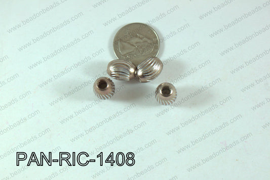 Pandora beads Rice Aluminium 14x10mm 5mm hole PAN-RIC-1408