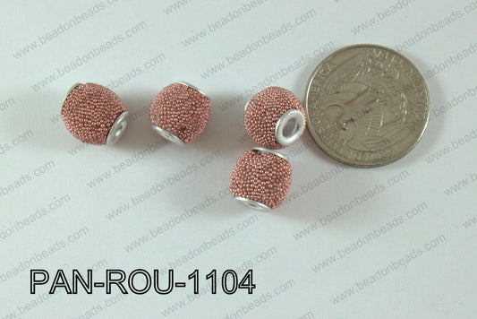 Pandora Beads 11mm 3mm hole coral PAN-ROU-1104