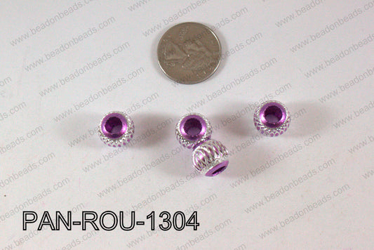 Pandora beads Round Aluminium 11x13mm 5mm hole PAN-ROU-1304
