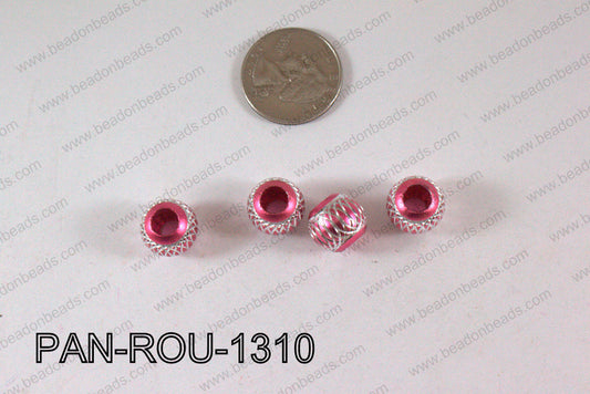 Pandora beads Round Aluminium 11x13mm 5mm hole PAN-ROU-1310