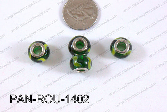 Pandora beads 14x10mm 5mm hole PAN-ROU-1402