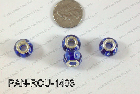 Pandora beads 14x10mm 5mm hole PAN-ROU-1403
