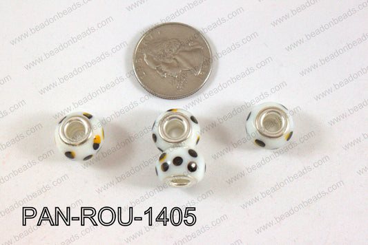 Pandora beads 14x10mm 5mm hole PAN-ROU-1405