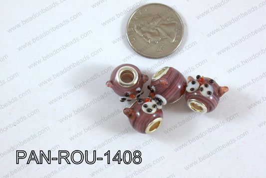 Pandora beads 14x10mm 5mm hole PAN-ROU-1408