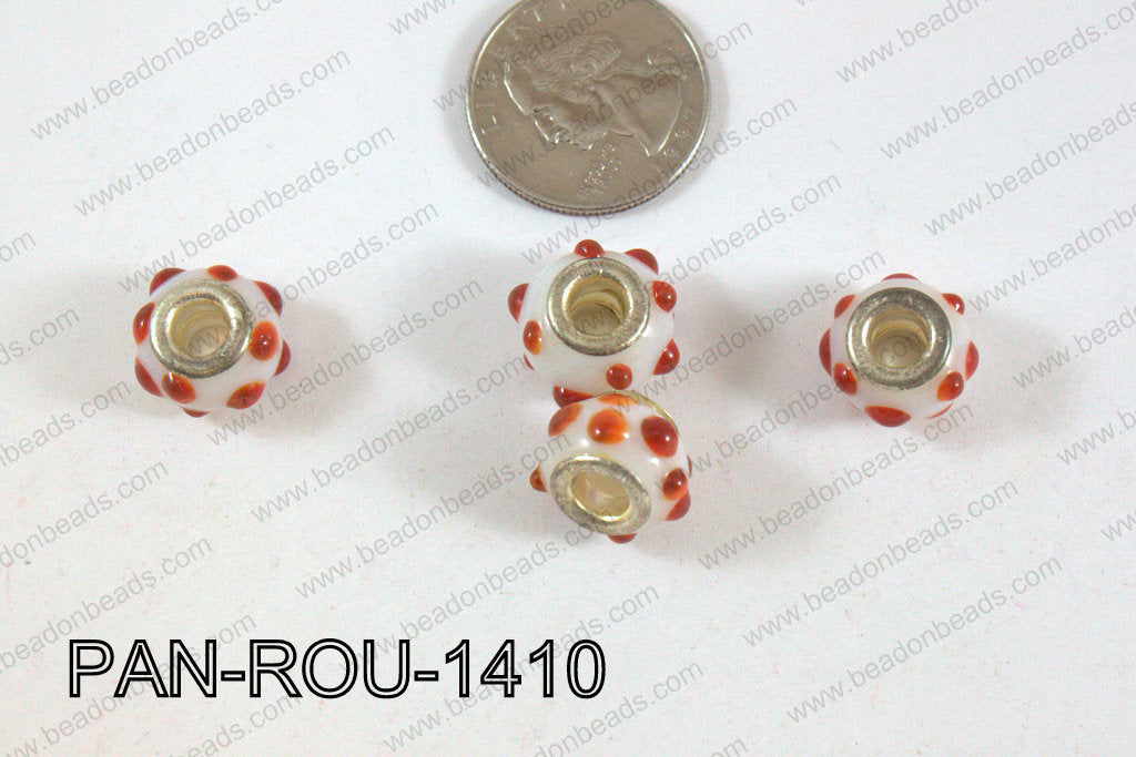 Pandora beads 14x10mm 5mm hole PAN-ROU-1410
