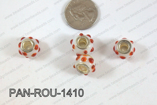 Pandora beads 14x10mm 5mm hole PAN-ROU-1410