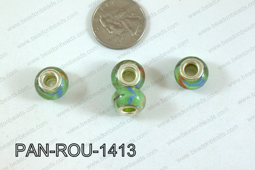 Pandora beads 14x10mm 5mm hole PAN-ROU-1413