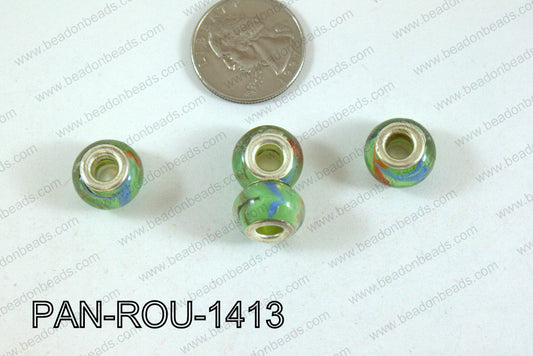 Pandora beads 14x10mm 5mm hole PAN-ROU-1413