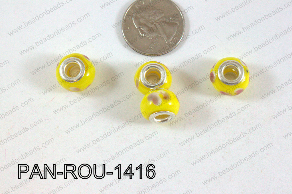 Pandora beads 14x10mm 5mm hole PAN-ROU-1416