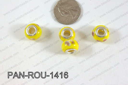 Pandora beads 14x10mm 5mm hole PAN-ROU-1416