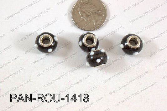 Pandora beads 14x10mm 5mm hole PAN-ROU-1418