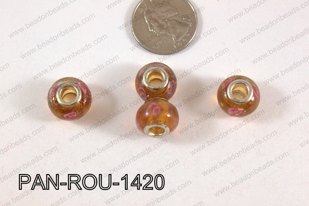 Pandora beads 14x10mm 5mm hole PAN-ROU-1420