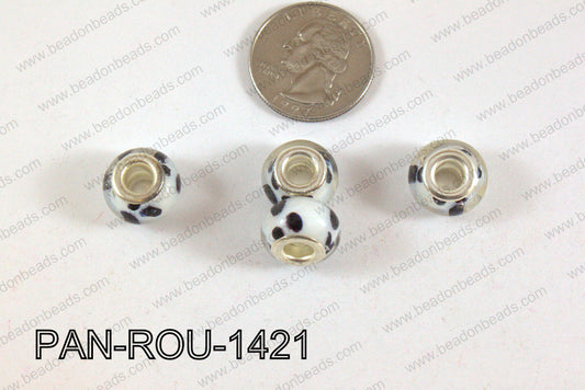 Pandora beads 14x10mm 5mm hole PAN-ROU-1421