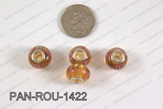 Pandora beads 14x10mm 5mm hole PAN-ROU-1422