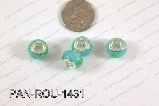 Pandora beads 14x10mm 5mm hole PAN-ROU-1431