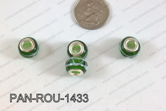 Pandora beads 14x10mm 5mm hole PAN-ROU-1433