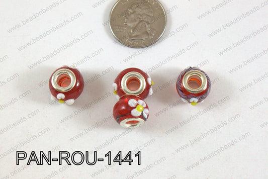 Pandora beads 14x10mm 5mm hole PAN-ROU-1441