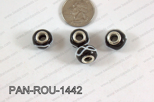 Pandora beads 14x10mm 5mm hole PAN-ROU-1442