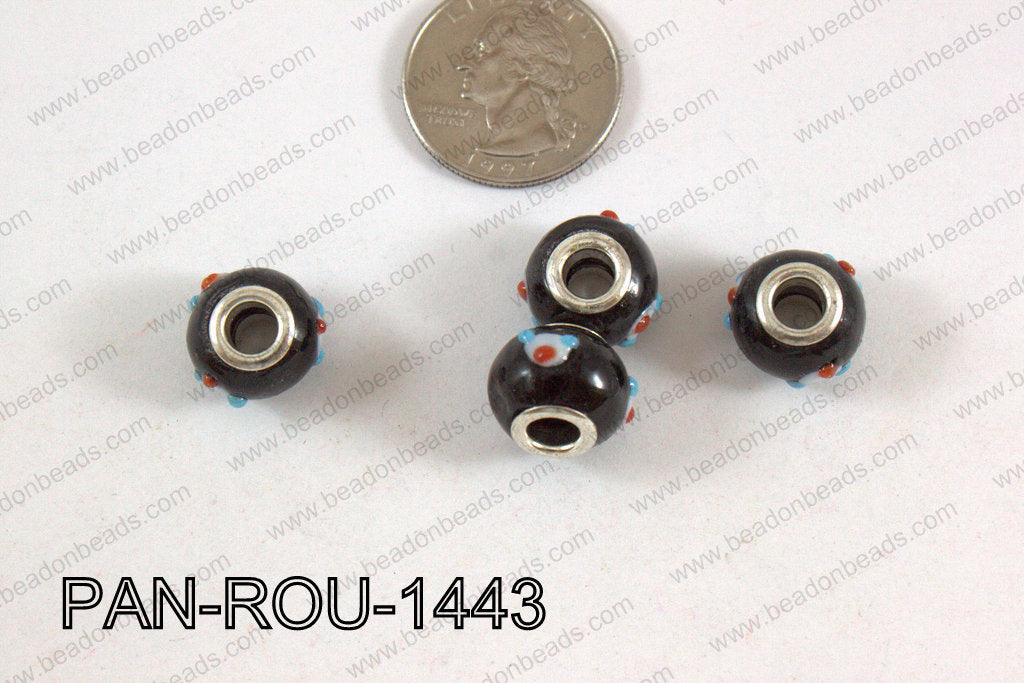 Pandora beads 14x10mm 5mm hole PAN-ROU-1443