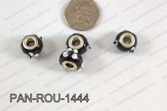 Pandora beads 14x10mm 5mm hole PAN-ROU-1444