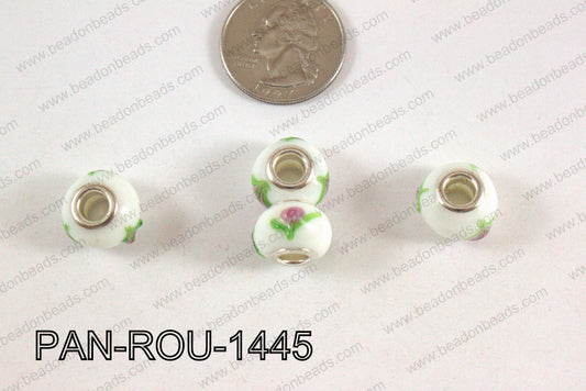 Pandora beads 14x10mm 5mm hole PAN-ROU-1445