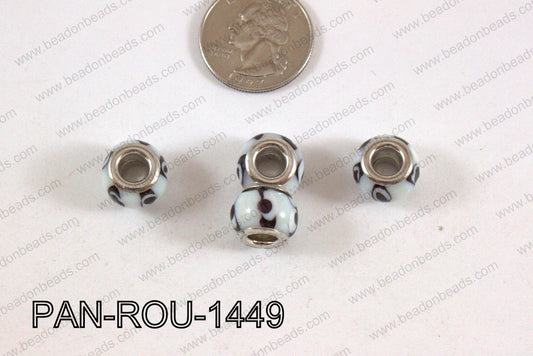 Pandora beads 14x10mm 5mm hole PAN-ROU-1449